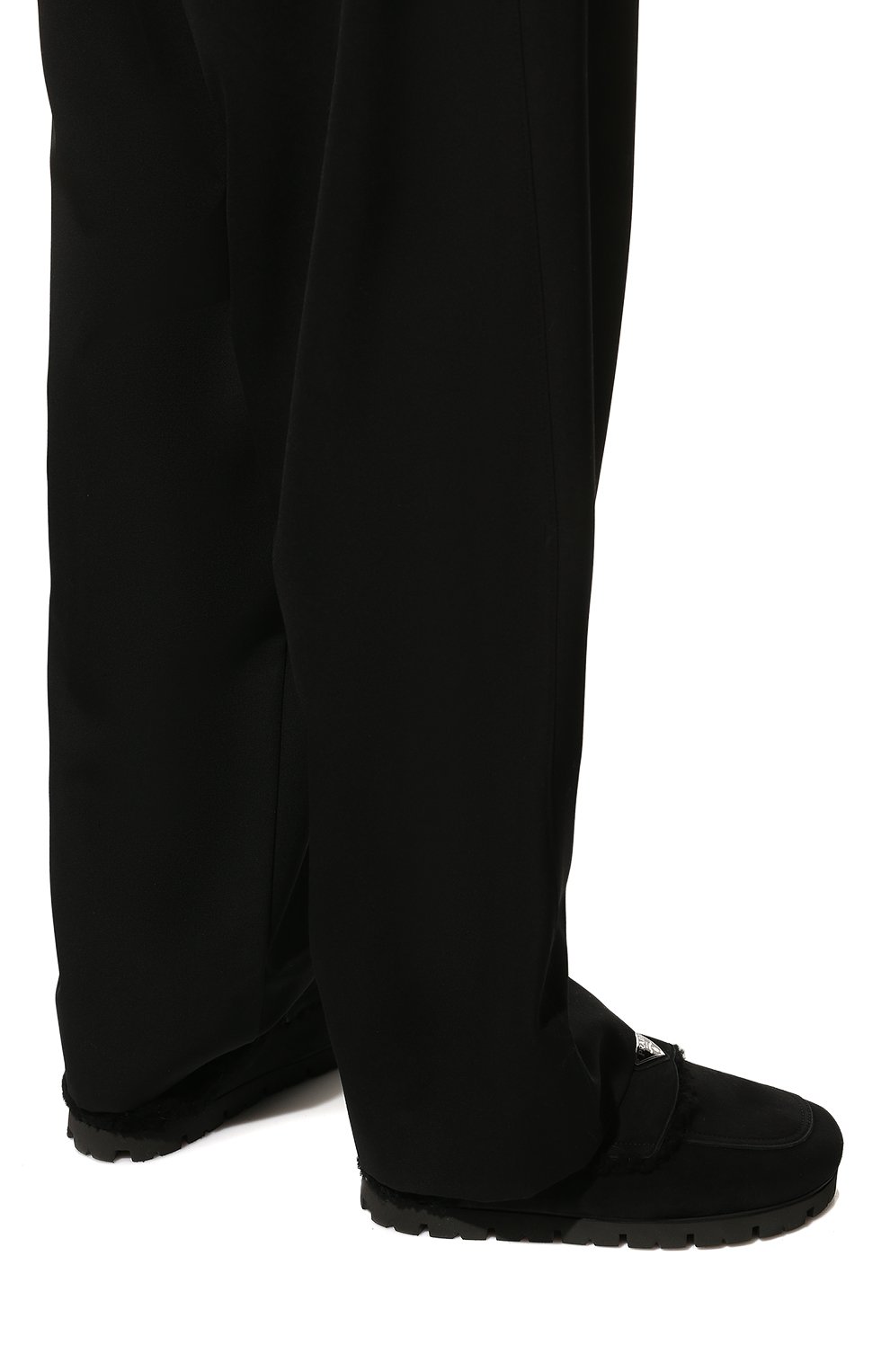 Замшевые сабо PRADA, арт. 2S2956-1A6-F0002-A000, фото 3