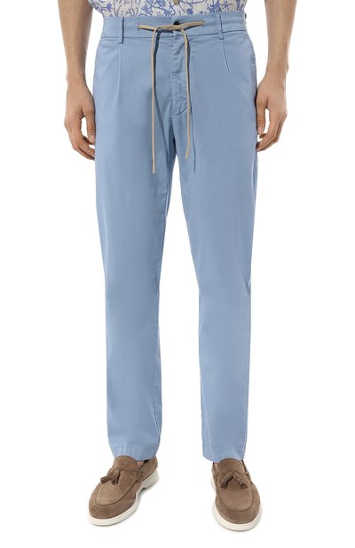 Брюки из хлопка и шелка ANDREA CAMPAGNA, арт. SPIAGGIA 1P GD, фото 3