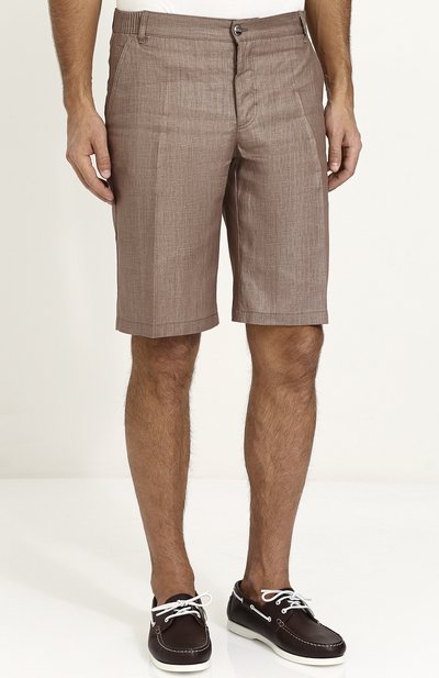 Льняные бермуды с карманами ZILLI, арт. M0P-D0301-LIN01/R001, фото 3