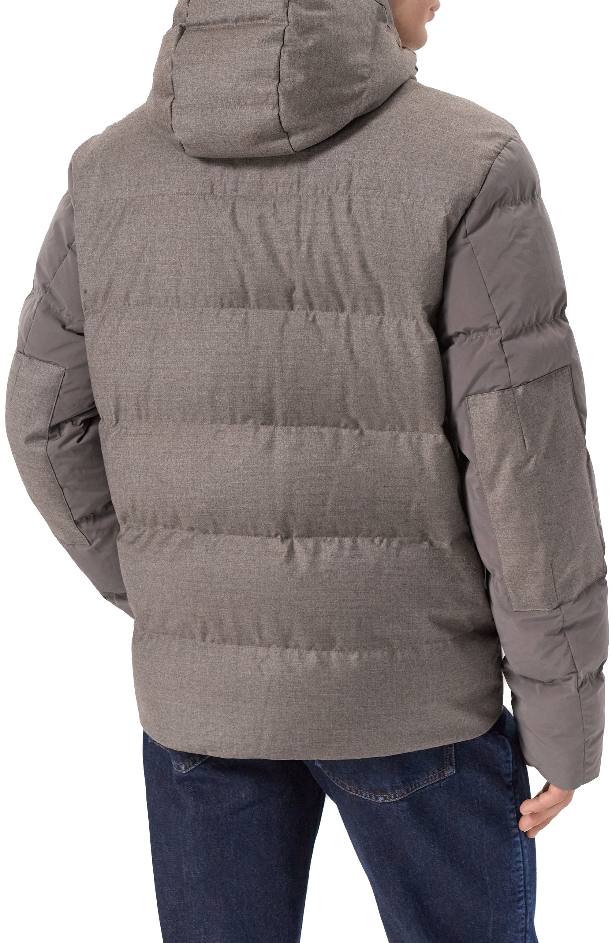 Шерстяной пуховик PAUL&SHARK темно-бежевого цвета по цене 189000 руб., арт. 15312712, фото 4 Шерстяной пуховик PAUL&SHARK, арт. 15312712, фото 4