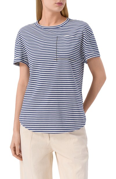 Хлопковая футболка BRUNELLO CUCINELLI, арт. ML929HA820, фото 3