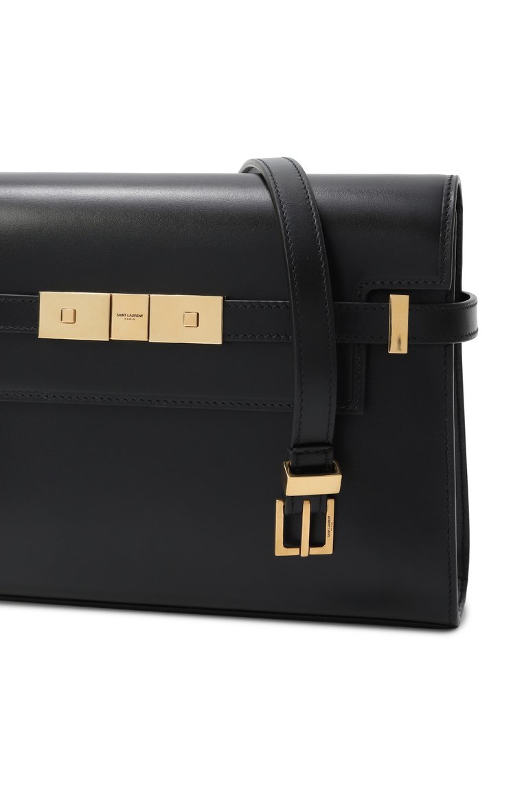 Женская сумка manhattan small SAINT LAURENT черного цвета, арт. 675626/0SX0W | Фото 3 (Размер: small; Материал: Натуральная кожа)