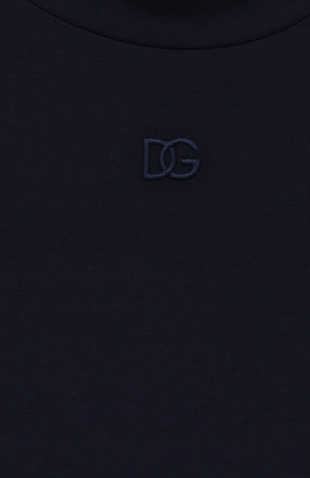 Хлопковая водолазка DOLCE & GABBANA темно-синего цвета по цене 17550 руб., арт. L5JTLE/G7JJ4/8-14, фото 3 Хлопковая водолазка DOLCE & GABBANA, арт. L5JTLE/G7JJ4/8-14, фото 3