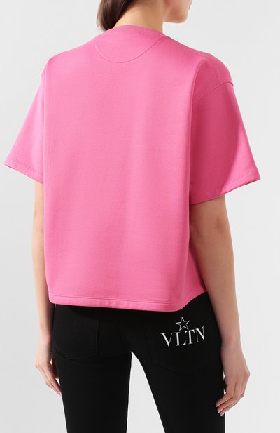Хлопковая футболка VALENTINO, арт. TB0MG06F5GQ, фото 4