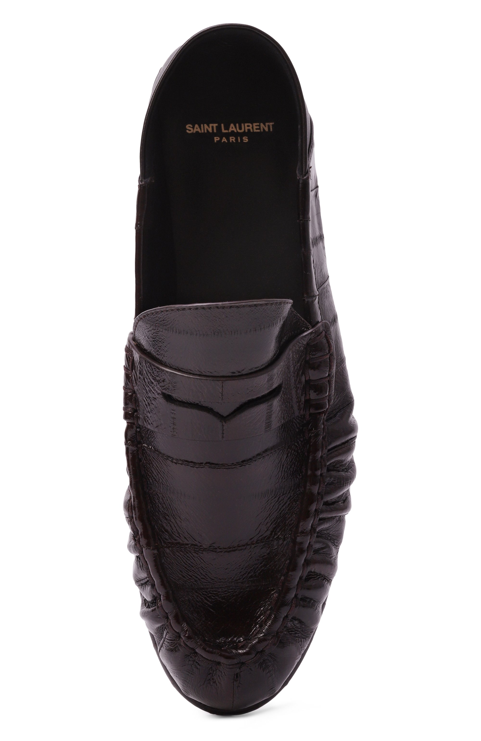 Кожаные пенни-лоферы le loafer SAINT LAURENT, арт. 800728/0WXAB, фото 6