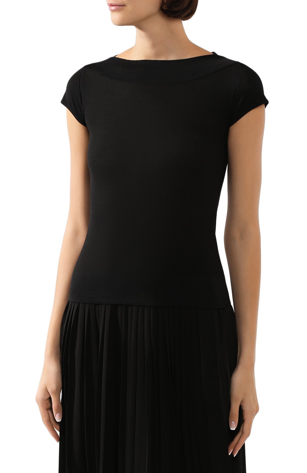 Топ из смеси шерсти и шелка GIORGIO ARMANI, арт. 3HAMA5/AMB2Z, фото 3