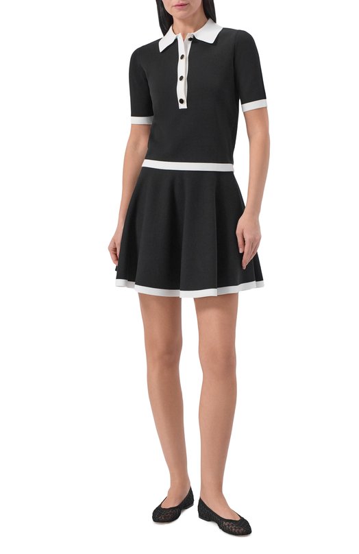 Текстильные балетки Casadei 1A309B0101/C2932 Чёрный  1A309B0101/C2932 Фото 3