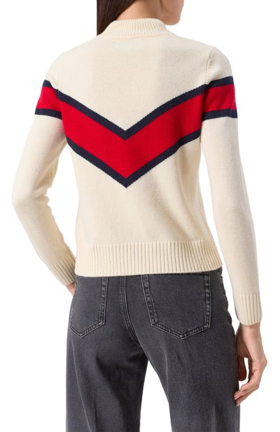 Свитер из шерсти и вискозы MC2 SAINT BARTH кремового цвета по цене 19800 руб., арт. PEAK/04167G, фото 4 Свитер из шерсти и вискозы MC2 SAINT BARTH, арт. PEAK/04167G, фото 4