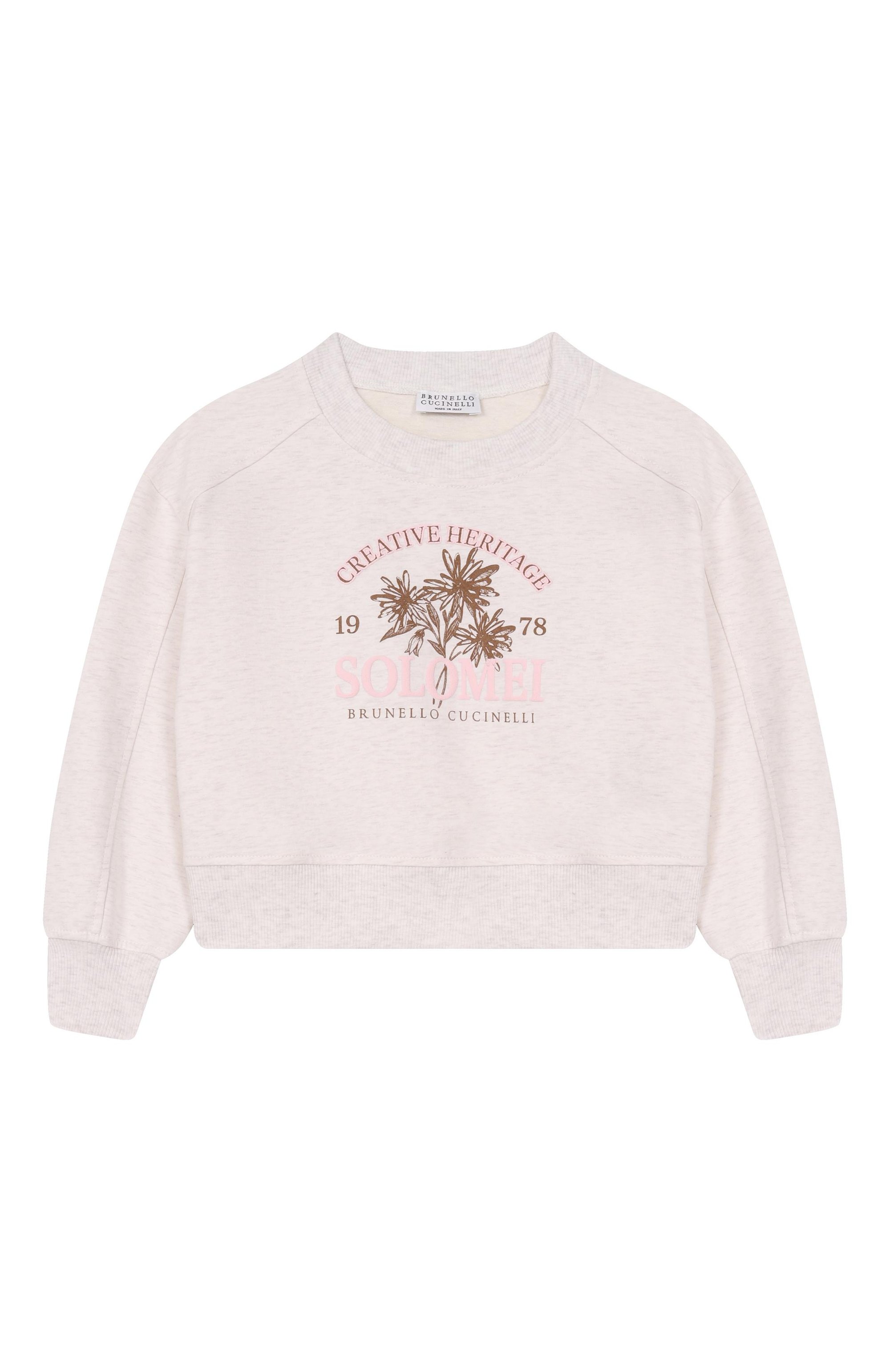 Хлопковый свитшот BRUNELLO CUCINELLI, арт. BH827E305B, фото 1