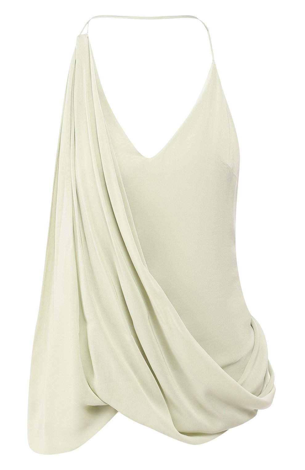 Топ из вискозы JACQUEMUS зеленого цвета по цене 42550 руб., арт. 191T004/05520, фото 1 Топ из вискозы JACQUEMUS, арт. 191T004/05520, фото 1
