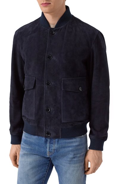 Замшевый бомбер BOSS, арт. 50531146, фото 3
