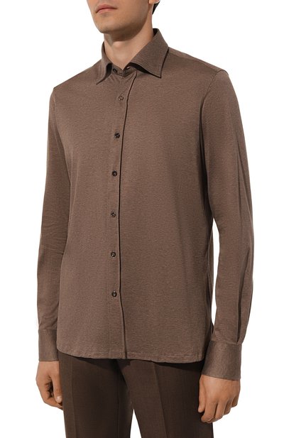 Рубашка из хлопка и шелка STEFANO RICCI, арт. CJ007593/TE2801, фото 3