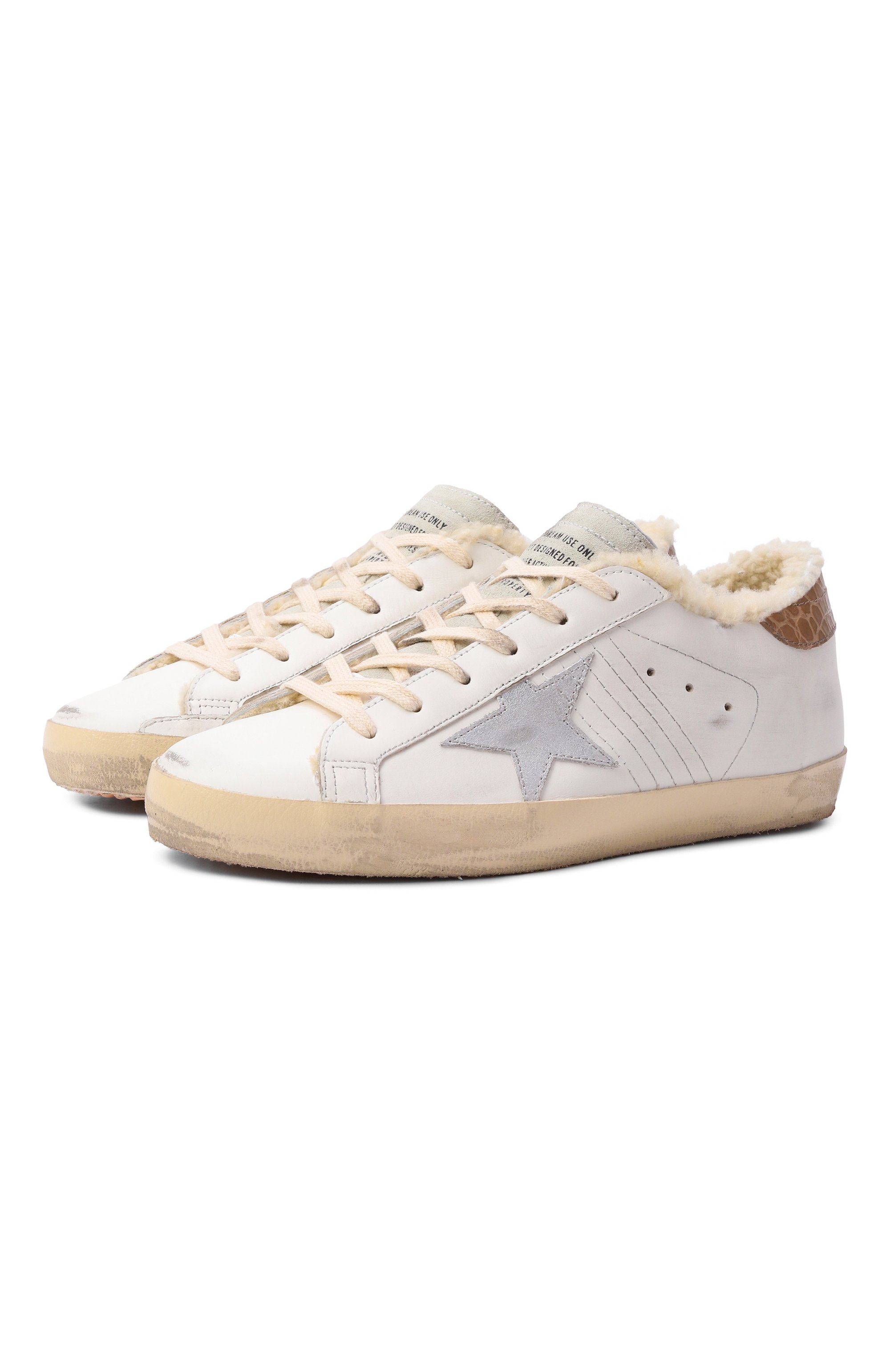 Кожаные кеды super-star GOLDEN GOOSE DELUXE BRAND, арт. GWF00101.F005174, фото 1