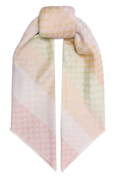 Женская шаль из вискозы и хлопка GUCCI, арт. 558274/3GC46