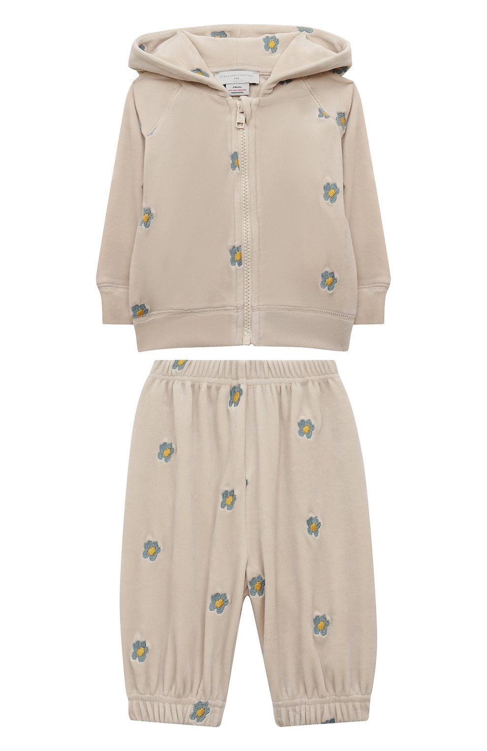 Комплект из толстовки и брюк STELLA MCCARTNEY кремового цвета по цене 19300 руб., арт. 8R3030, фото 1 Комплект из толстовки и брюк STELLA MCCARTNEY, арт. 8R3030, фото 1
