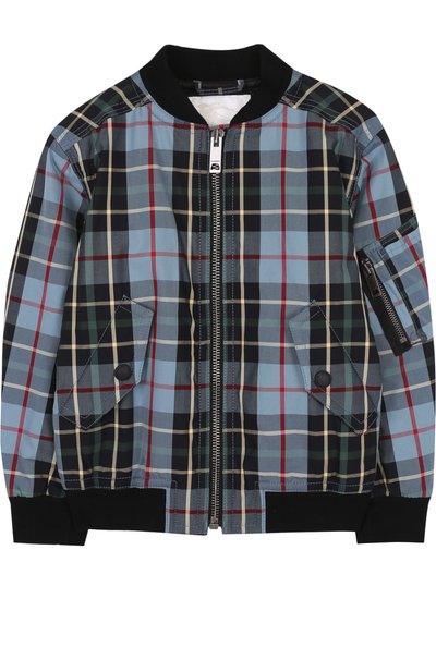 Хлопковая куртка-бомбер с принтом BURBERRY, арт. 4063393, фото 1