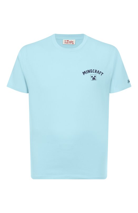 Хлопковая футболка MC2 Saint Barth STBM TSHIRT MAN/04574H Голубой STBM TSHIRT MAN/04574H