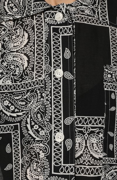 Рубашка из хлопка и шелка DESTIN, арт. D5S2/AMI BUTT0N BANDANA PATCH, фото 5