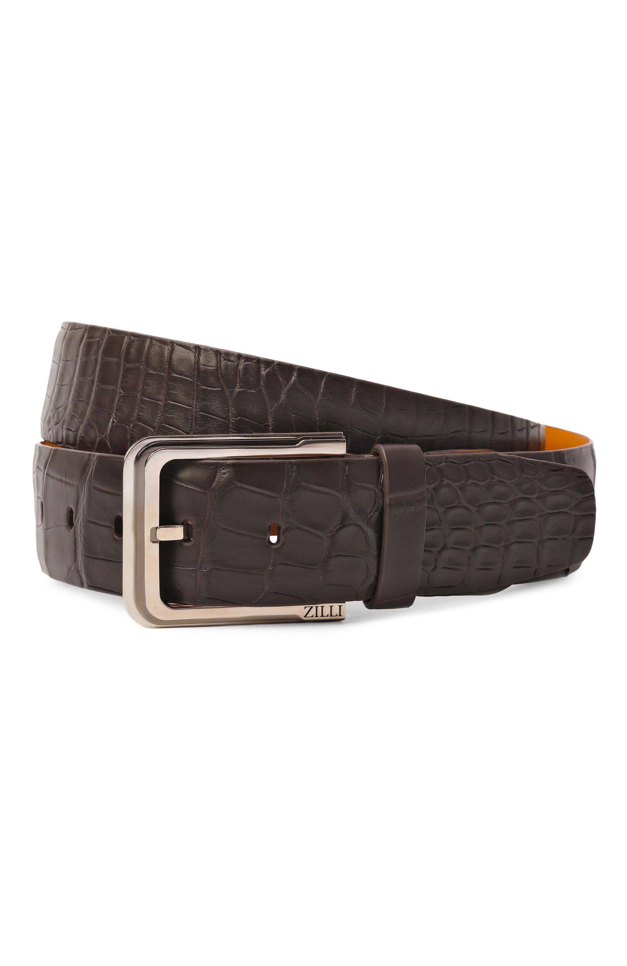 Ремень из кожи аллигатора ZILLI, арт. B12040M1010VPALRU, фото 1