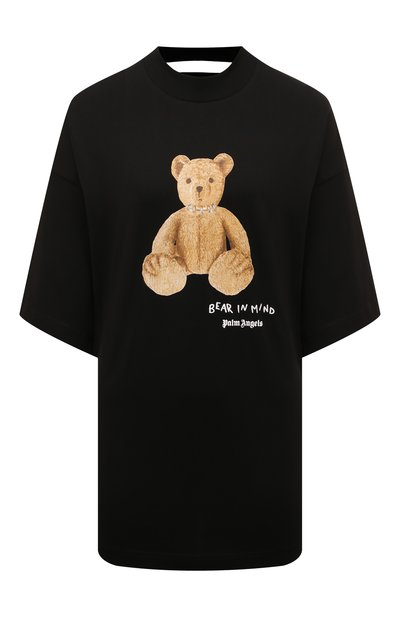 Женская хлопковая футболка PALM ANGELS, арт. PWAA017F24JER006