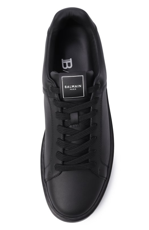 Кожаные кеды B-Court Balmain GM1VI288/LVTR Чёрный  GM1VI288/LVTR Фото 6