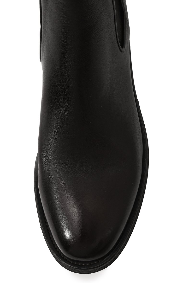 Мужские кожаные челси PANTANETTI темно-коричневого цвета, арт. 16802F | Фото 6 (Материал внутренний: Натуральная кожа; Материал сплава: Проставлено; Подошва: Плоская; Драгоценные камни: Проставлено; Мужское Кросс-КТ: Сапоги-обувь, Челси-обувь)