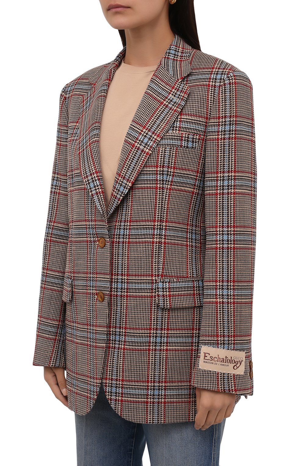 Жакет из шерсти и хлопка GUCCI, арт. 652010/ZAGL2, фото 3