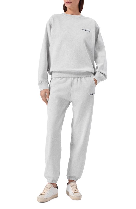 Хлопковый свитшот Sporty and Rich ST07168326GY03 Серый  ST07168326GY03 Фото 2