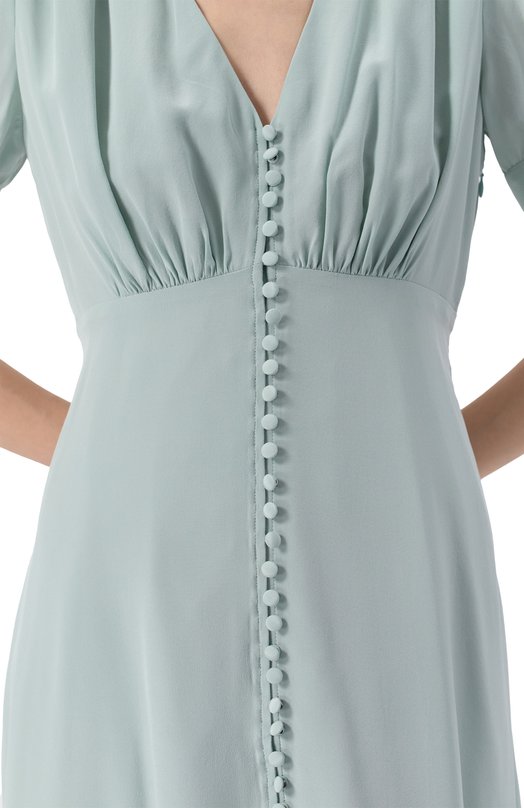 Шелковое платье The Kooples FR0B30063K Зелёный  FR0B30063K Фото 5