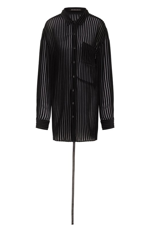 Бархатная рубашка Ann Demeulemeester B0013788/FA714 Чёрный B0013788/FA714