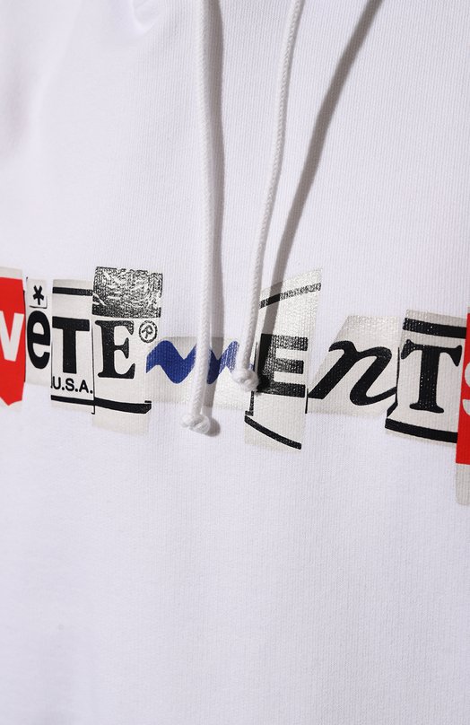 фото Хлопковое худи vetements