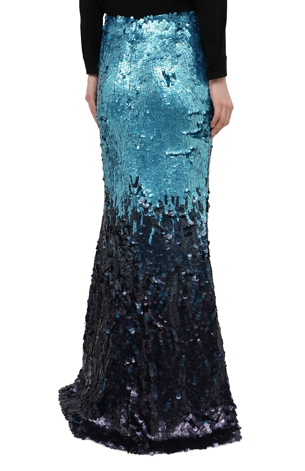 Юбка с пайетками TOM FORD голубого цвета по цене 1045000 руб., арт. GC5553-SDE291, фото 4 Юбка с пайетками TOM FORD, арт. GC5553-SDE291, фото 4