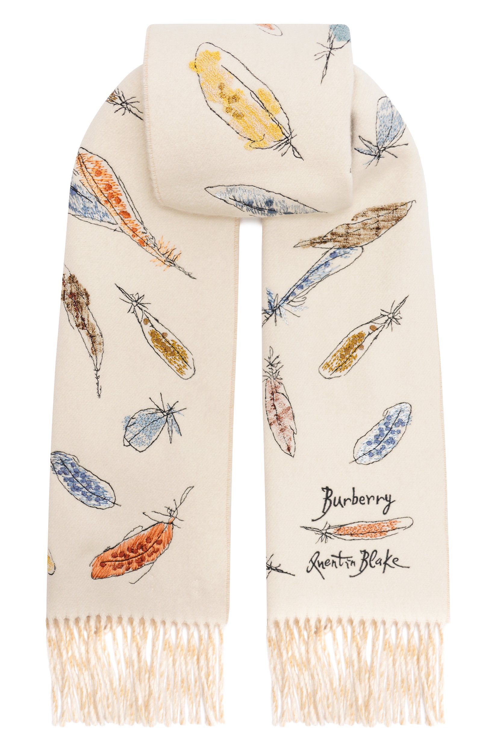 Кашемировый шарф BURBERRY светло-бежевого цвета по цене 142500 руб., арт. 8128961, фото 1 Кашемировый шарф BURBERRY, арт. 8128961, фото 1