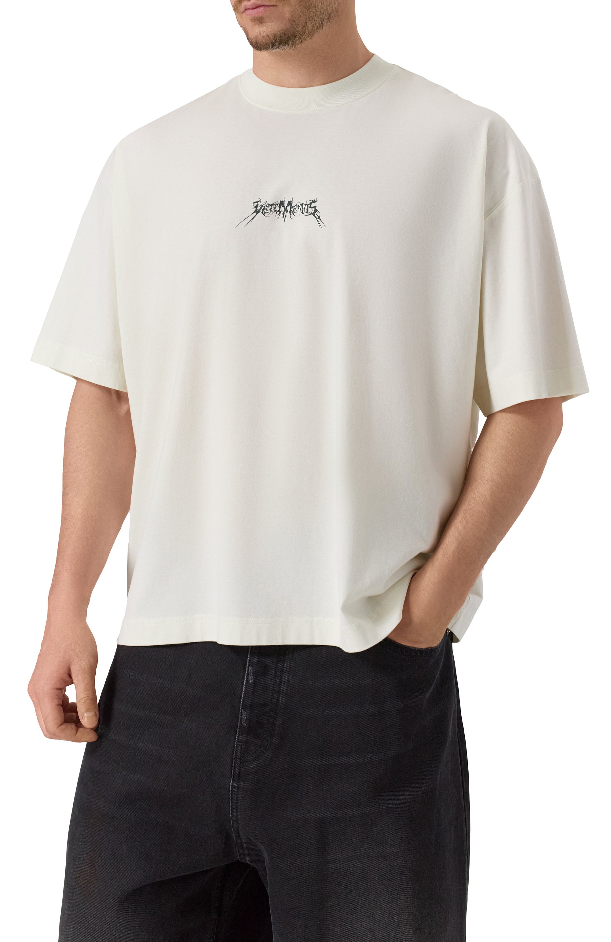 Хлопковая футболка VETEMENTS, арт. UH76TR600I/1000 LIGHT JERSEY, фото 3