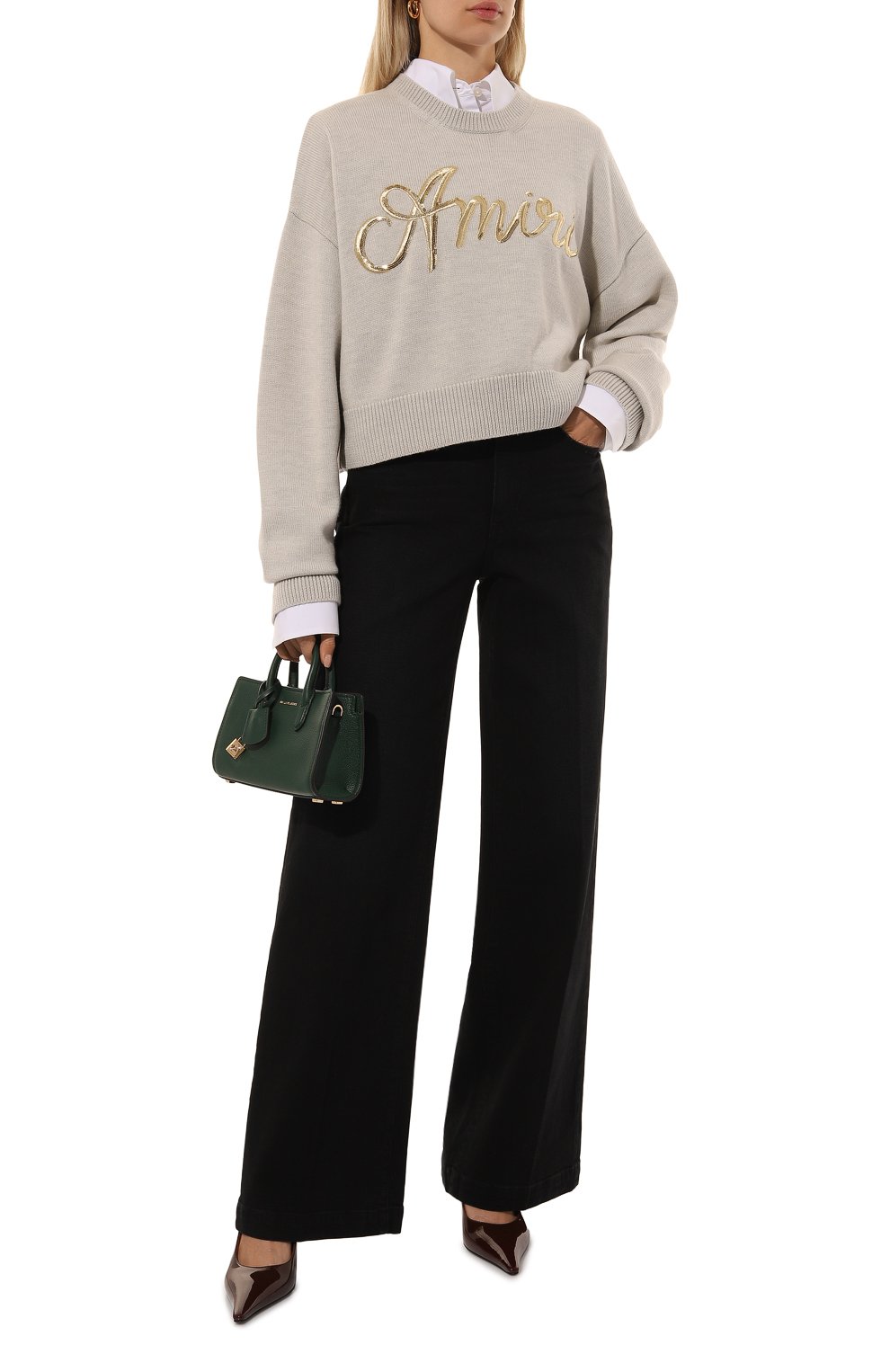 Шерстяной свитер AMIRI, арт. AWKNCW1011, фото 2