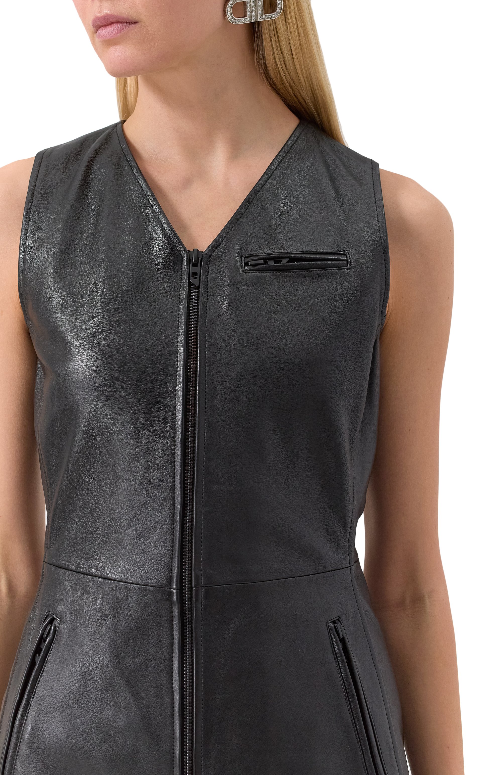 Кожаное платье DIESEL, арт. A16045/0CLBQ, фото 5