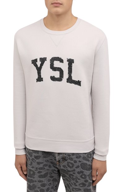 Хлопковый свитшот SAINT LAURENT, арт. 666979/Y36IP, фото 3