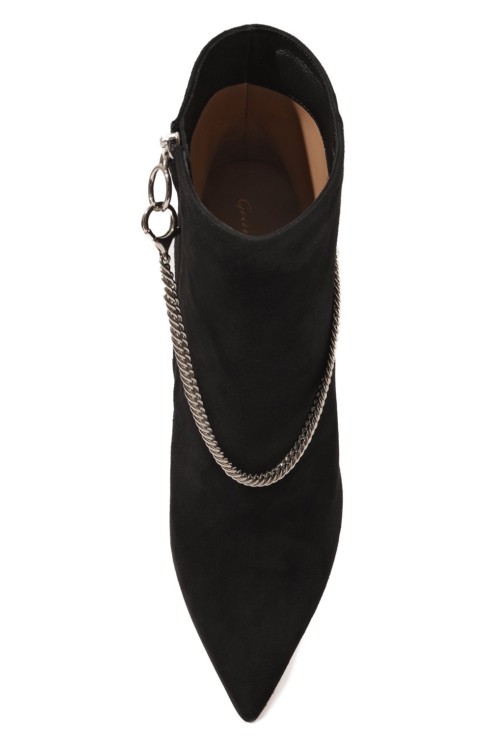 Замшевые ботильоны annie GIANVITO ROSSI черного цвета по цене 137500 руб., арт. G73694.15RIC.CASNER0, фото 6 Замшевые ботильоны annie GIANVITO ROSSI, арт. G73694.15RIC.CASNER0, фото 6