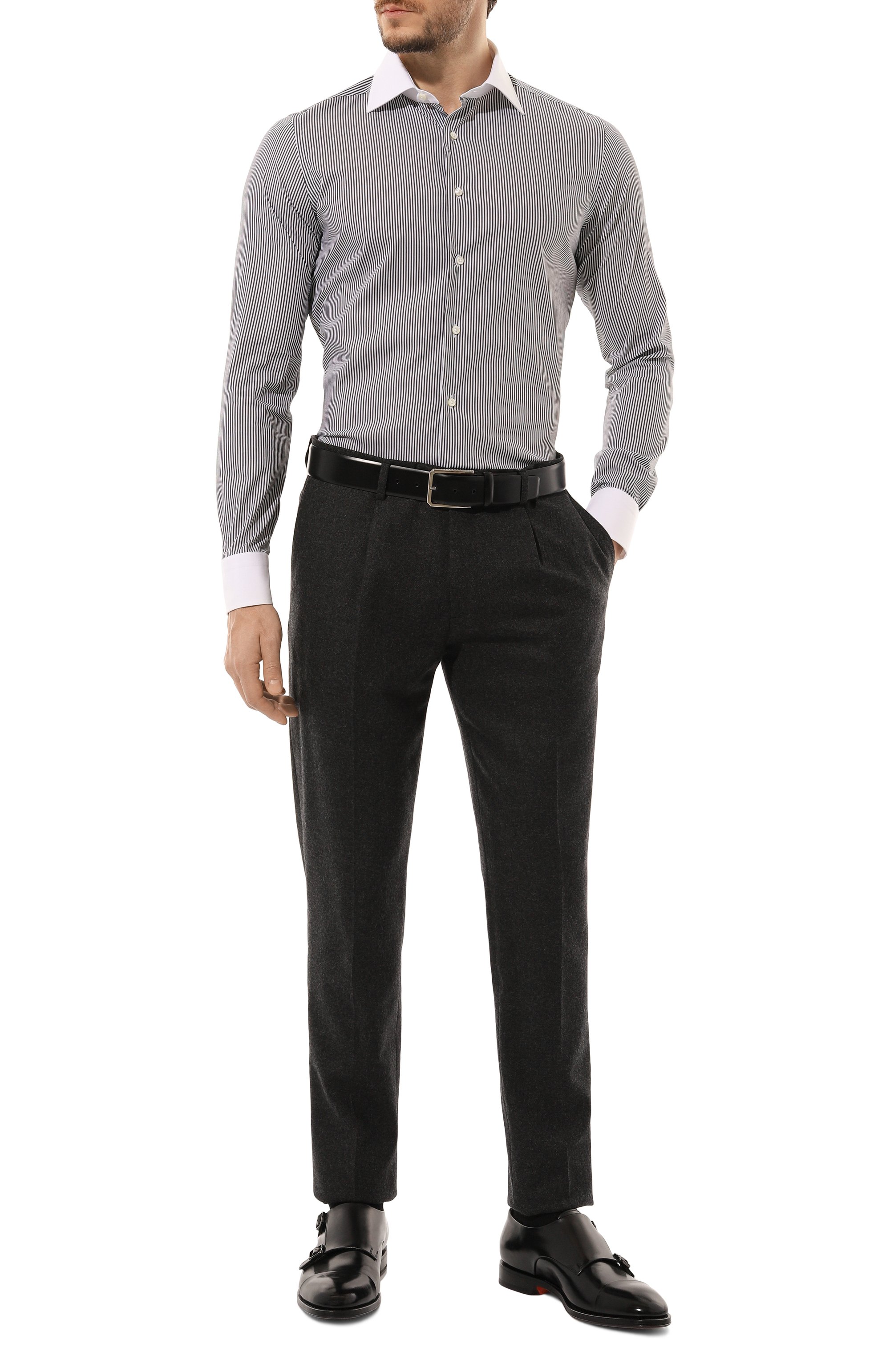 Хлопковая сорочка CANALI, арт. CCLX018WH/GD03294, фото 2