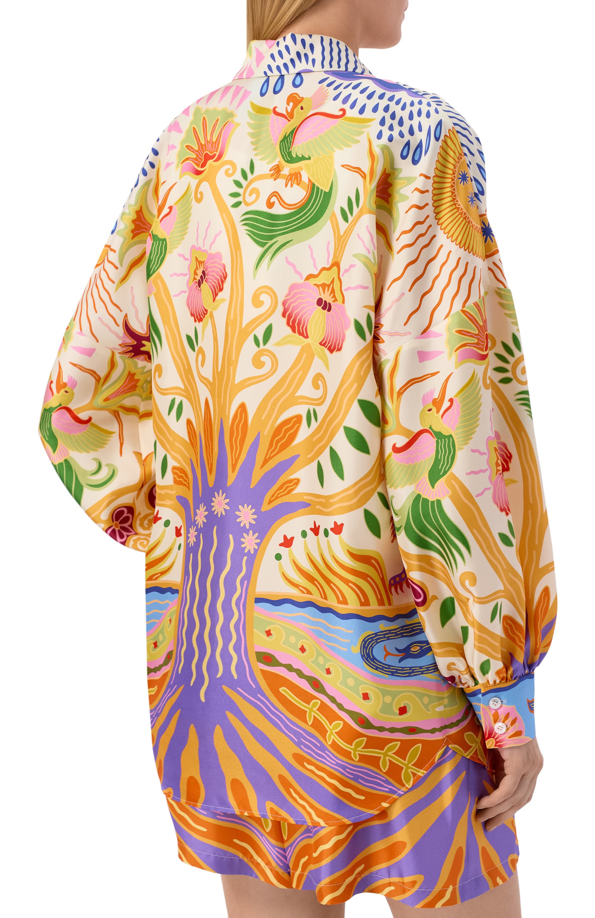 Шелковая рубашка OLOLOL, арт. OLSH029/6010.TREE122, фото 4