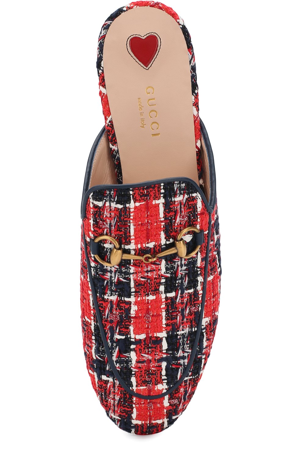 Твидовые сабо princetown с пряжкой-трензелем GUCCI, арт. 475094/9PJ20, фото 5