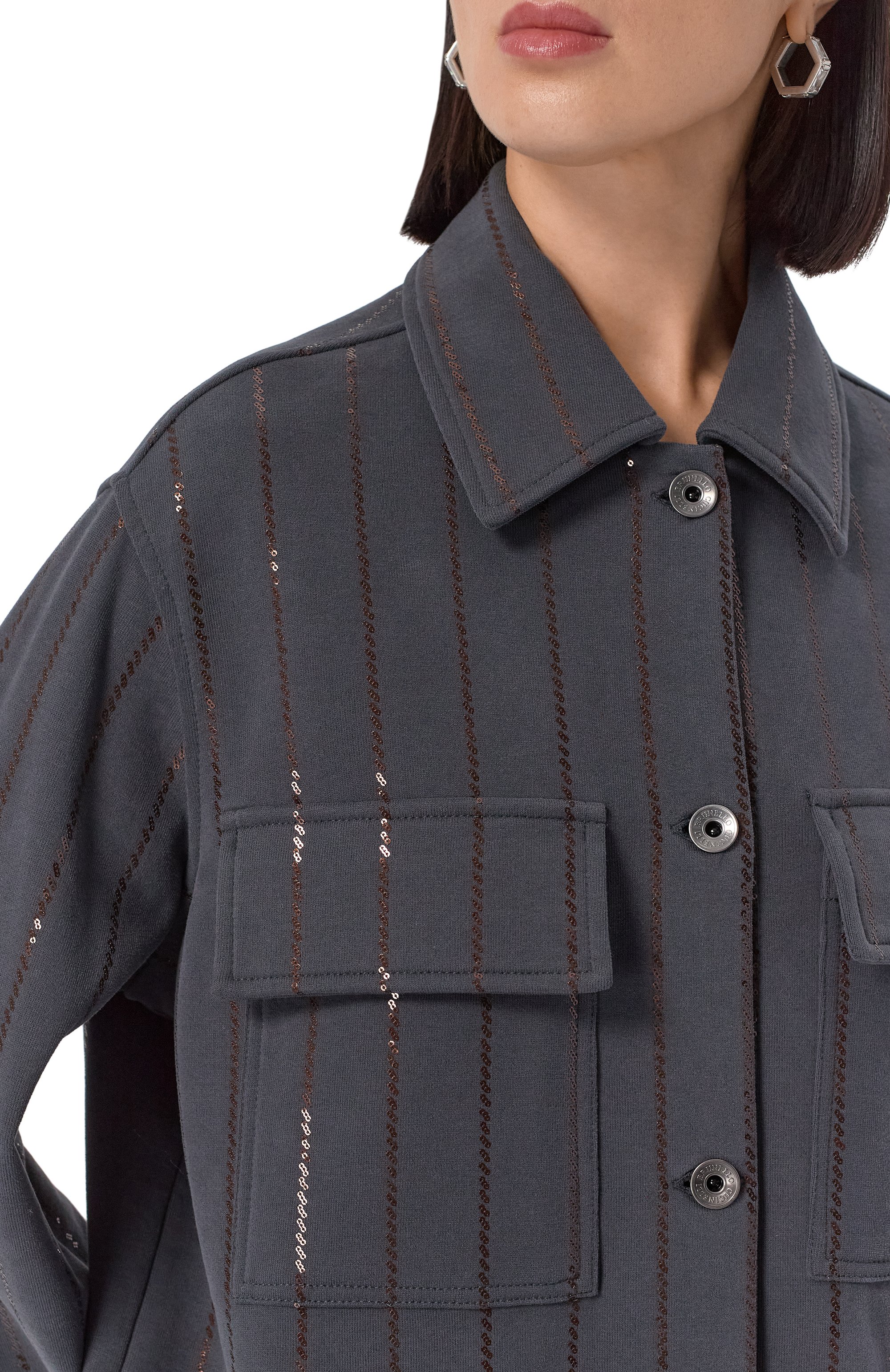 Хлопковая рубашка BRUNELLO CUCINELLI, арт. MP05NS0806, фото 5