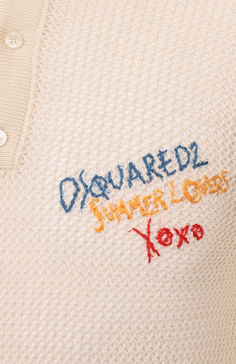 Хлопковое поло DSQUARED2, арт. S78HA0045/D13130, фото 1