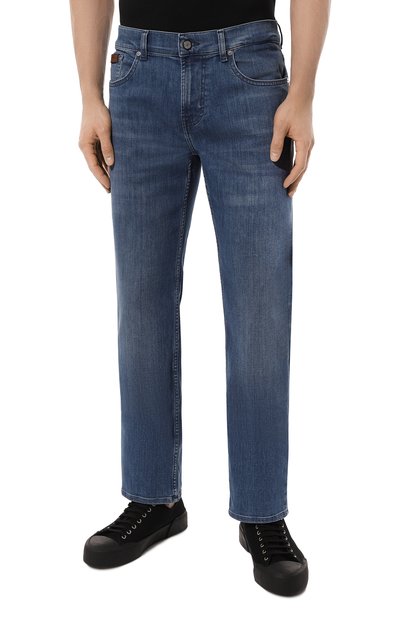 Джинсы 7 FOR ALL MANKIND синего цвета по цене 29900 руб., арт. JSMNB800EM, фото 3 Джинсы 7 FOR ALL MANKIND, арт. JSMNB800EM, фото 3