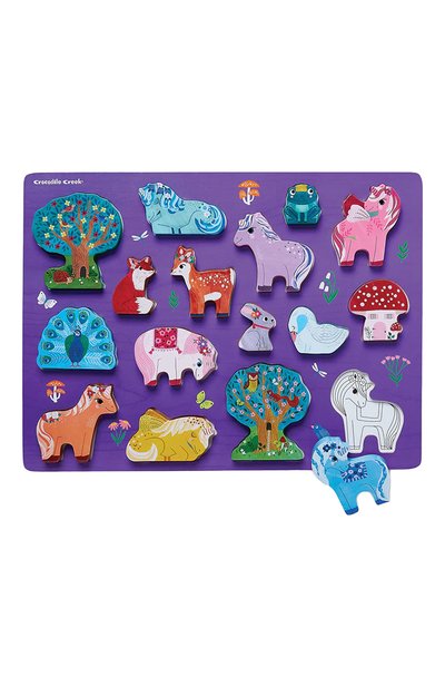Пазл двусторонний единороги 16 деталей CROCODILE CREEK, арт. 2873-0