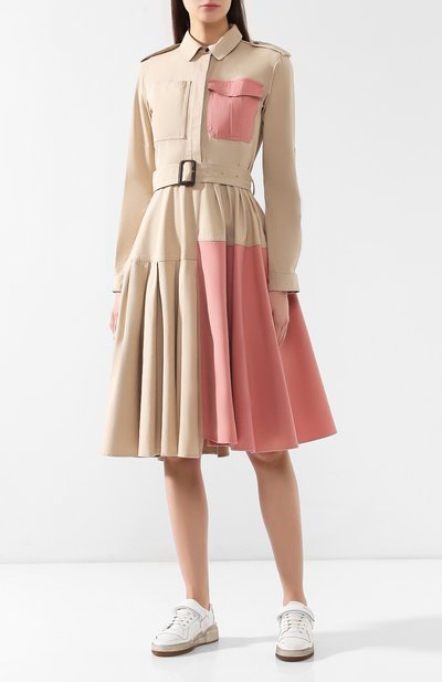 Хлопковое платье JW ANDERSON бежевого цвета по цене 73250 руб., арт. DR08919A 189/130, фото 3 Хлопковое платье JW ANDERSON, арт. DR08919A 189/130, фото 3