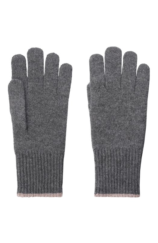Кашемировые перчатки Brunello Cucinelli M2293118 Серый  M2293118 Фото 2