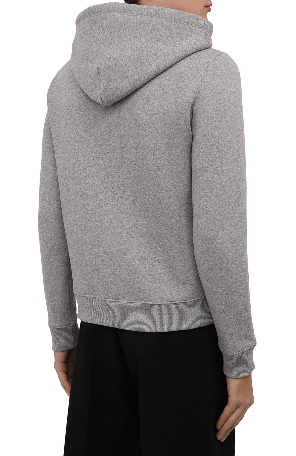 Хлопковое худи VALENTINO серого цвета по цене 77400 руб., арт. XV3MF21D84D, фото 4 Хлопковое худи VALENTINO, арт. XV3MF21D84D, фото 4