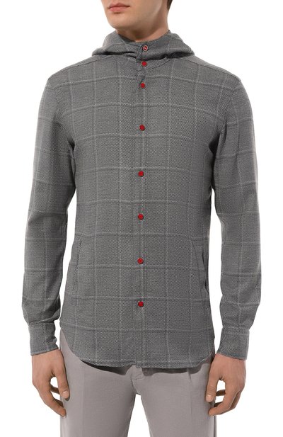Рубашка из шерсти и льна KITON, арт. UMCMARK0642C, фото 3