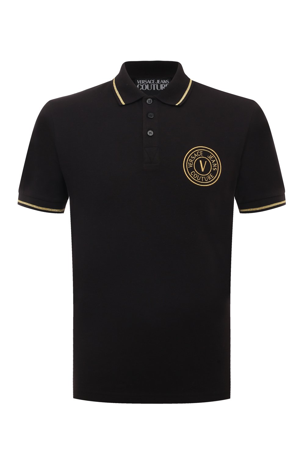 Хлопковое поло VERSACE JEANS COUTURE, арт. 75GAGT06/CJ01T, фото 1